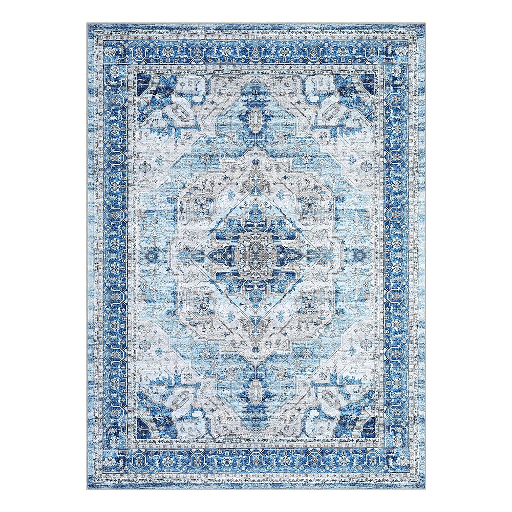 Garvee Persian Traditional Area Rugs Vintage Distressed Floral Pattern Rug