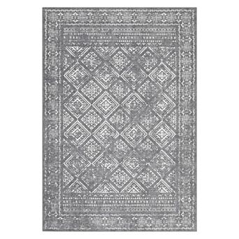 Garvee Vintage Moroccan Distressed Rug Boho Farmhouse Floor Cover