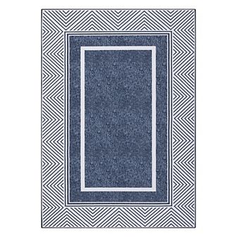 Garvee Modern Bordered Washable Area Rugs Soft Washable Floorcover Mat for Bedroom Living Room