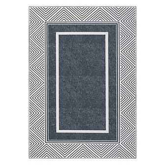 Garvee Modern Bordered Washable Area Rugs Soft Washable Floorcover Mat for Bedroom Living Room