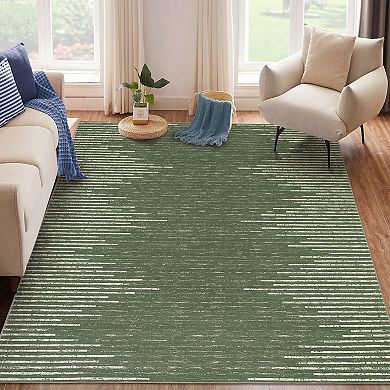 Garvee Stain Resistant Geometric Carpet Soft Washable Throw Carpet for Bedroom Living Room