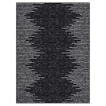 Garvee Stain Resistant Geometric Carpet Soft Washable Throw Carpet for Bedroom Living Room