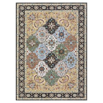 Garvee Vintage Oriental Trellis Area Rug Traditional Soft Low Pile Throw Carpet for Home Decor
