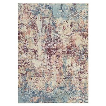 Garvee Modern Abstract Washable Area Rug for Bedroom Soft Living Room Carpet Mat