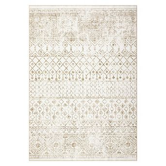 Garvee Vintage Distressed Area Rug for Living Room Soft Washable Throw Carpet for Home Decor