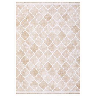 Garvee Moroccan Soft Fluffy Geometric Rug & Washable Throw Rug for Living Room Bedroom Decor