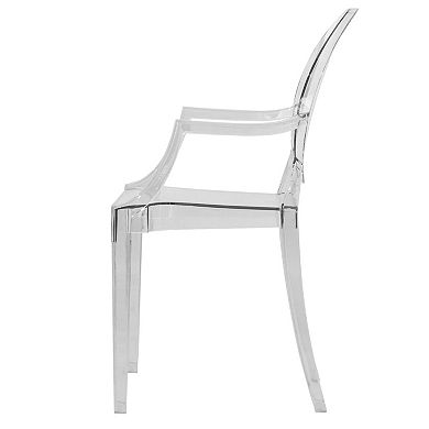 LeisureMod Carroll Modern Acrylic Chair, Set of 4