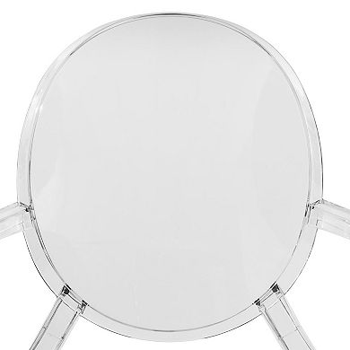 LeisureMod Carroll Modern Acrylic Chair, Set of 4