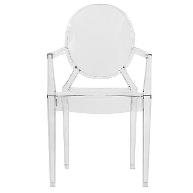LeisureMod Carroll Modern Acrylic Chair, Set of 4