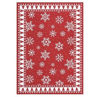 Garvee Winter Christmas Washable Area Rug Holiday Home Decorations Carpet