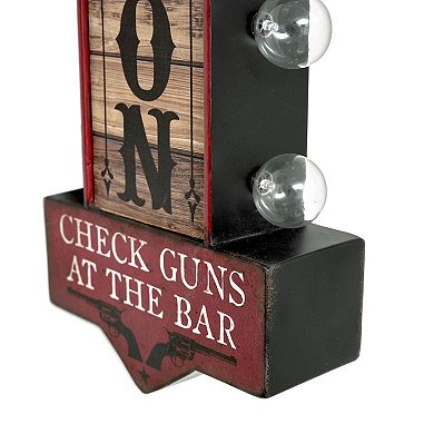 American Art Décor LED Old Town Saloon Metal Marquee Sign