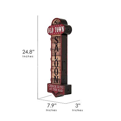 American Art Décor LED Old Town Saloon Metal Marquee Sign