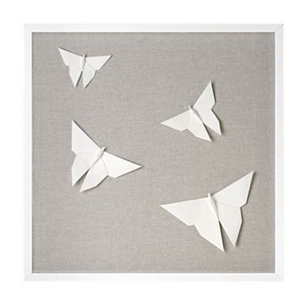 American Art Décor Frozen in Flight Paper & Linen Wall Art