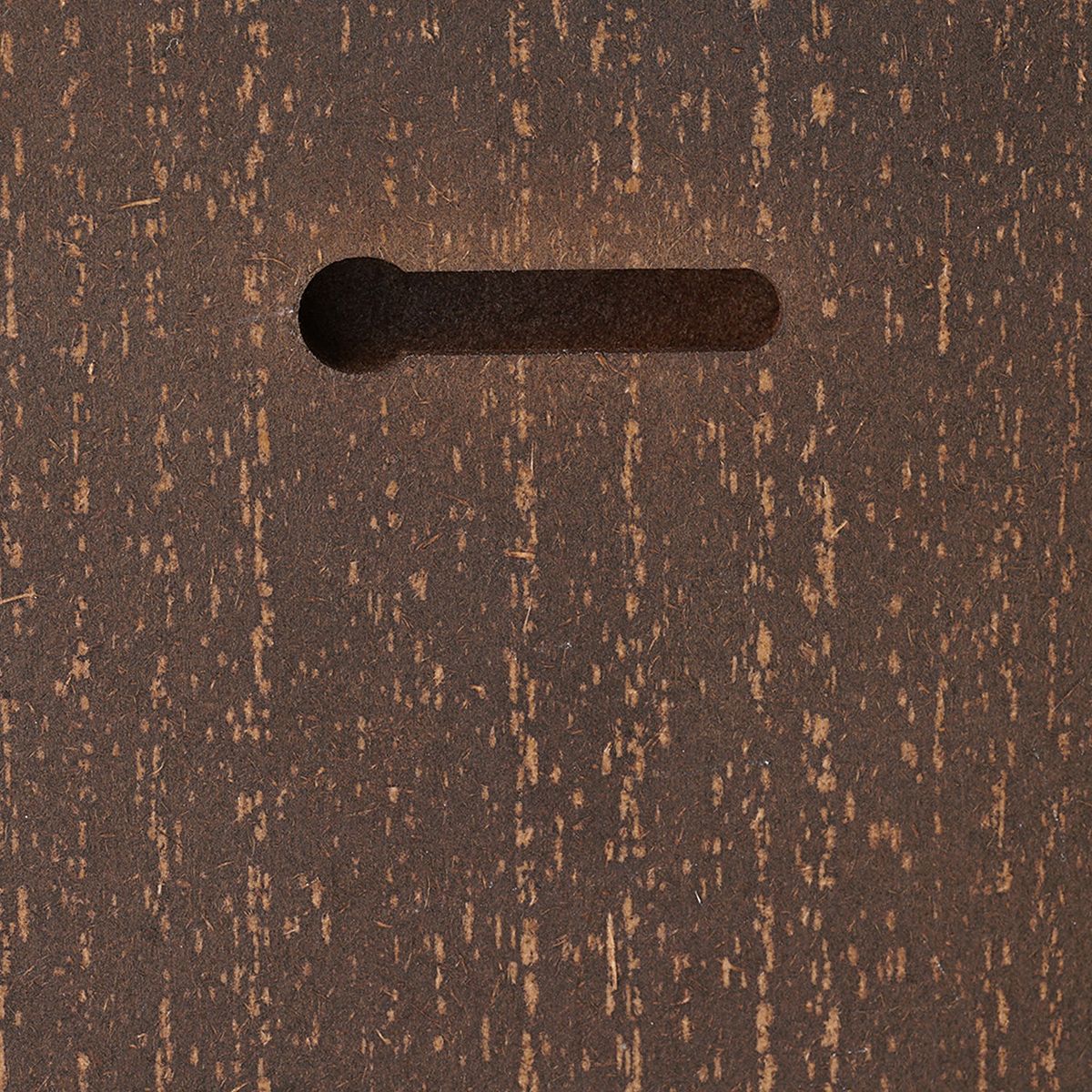Distressed brown wood-grain finish detail of shelf wall decor set