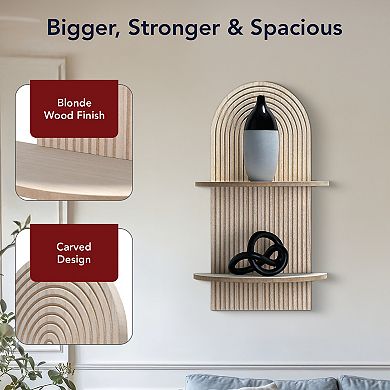 American Art Décor Lunar Ledges Black Shelf Wall Decor