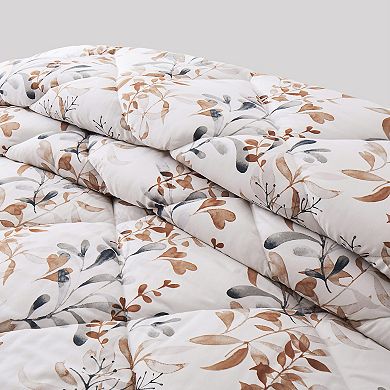 Unikome 7-piece Printed Down Alternative Bedding Set Complete Comforter Set With Stylish Design