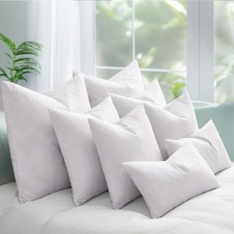 Unikome Pillows Insert Set Of 2, Sofa, Bed And Couch Decorative Pillows, Down Feather Pillows