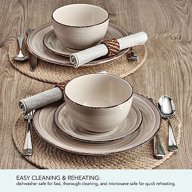 Pfaltzgraff Sadie Cream 12-Piece Dinnerware Set