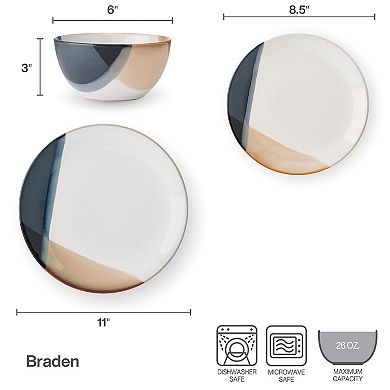 Pfaltzgraff Braden 12-Piece Dinnerware Set