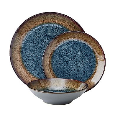 Pfaltzgraff Monroe Blue 12-Piece Dinnerware Set