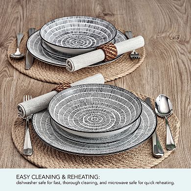 Pfaltzgraff Sketch Serenade 12-Piece Dinnerware Set