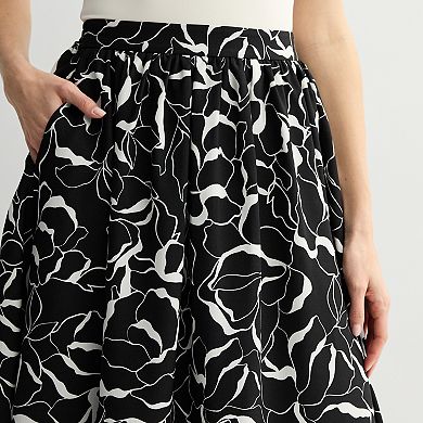 Women's Nine West A-Line Midi Skirt