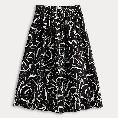 Women's Nine West A-Line Midi Skirt
