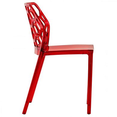 LeisureMod Modern Dynamic Dining Chair, Set of 2