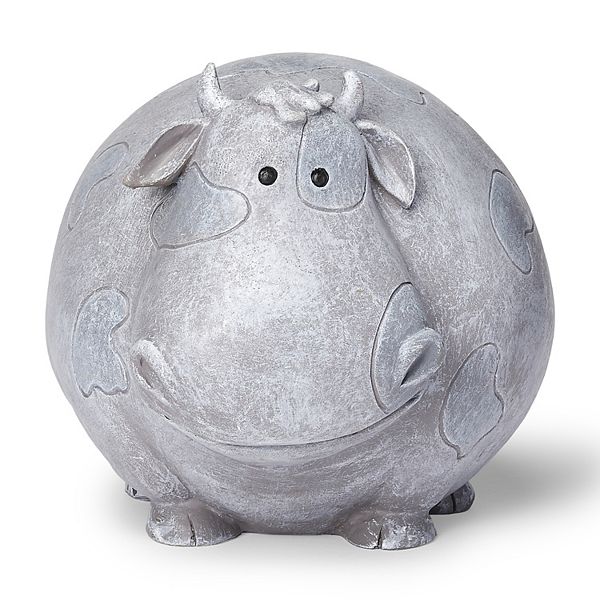 Roman 6" Pudgy Pals Animal Statue Table Decor - Cow