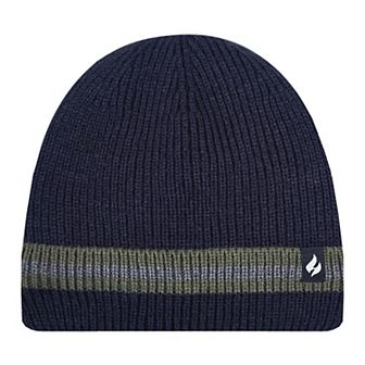 Men's Heat Holders Heatweaver Lined Stripe Roll Up Hat