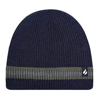 Men's Heat Holders Heatweaver Lined Stripe Roll Up Hat