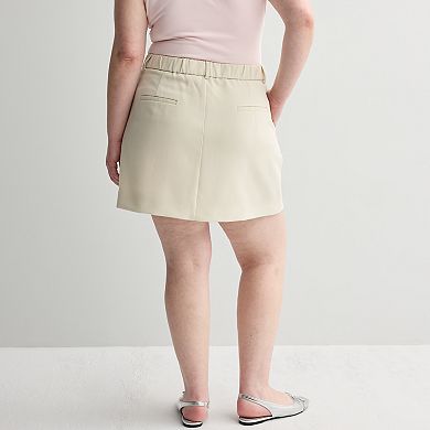 Juniors' Plus Size SO® Pleated Mini Skirt