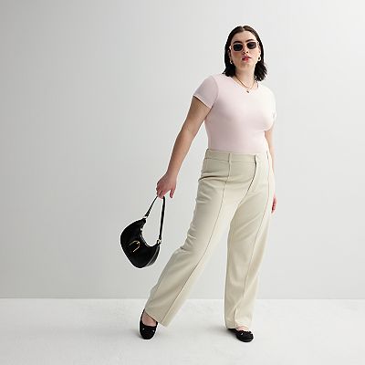Juniors' Plus Size SO® Straight Leg Pleated Trouser Pants