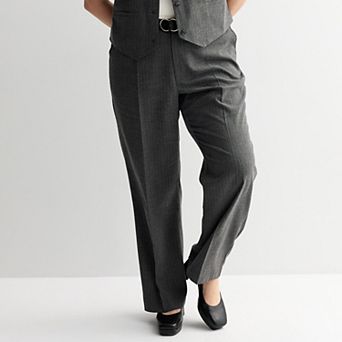 Juniors' Plus Size SO® Straight Leg Pleated Trouser Pants