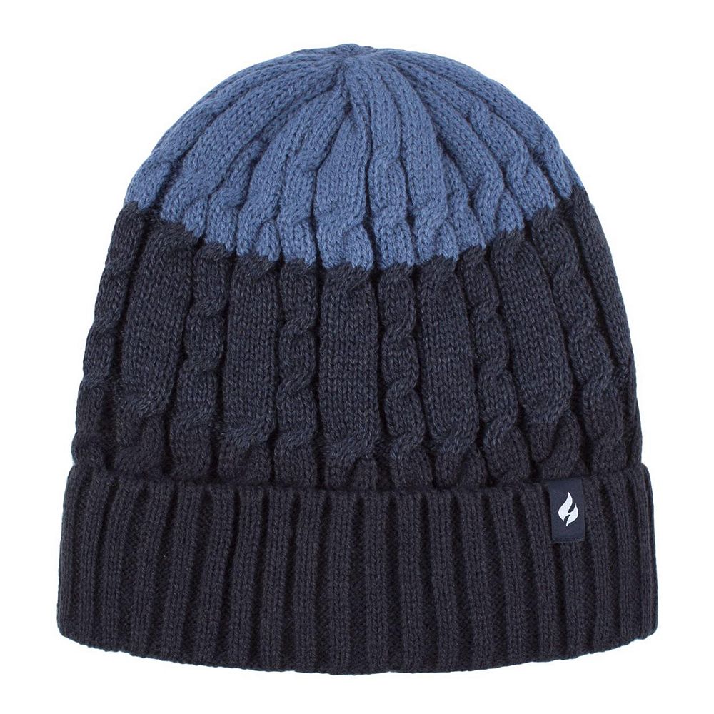 Heat Holders - Mens Hi Viz / Vis Reflective Thermal Fleece Lined Turn Over Hat E - Foto 9