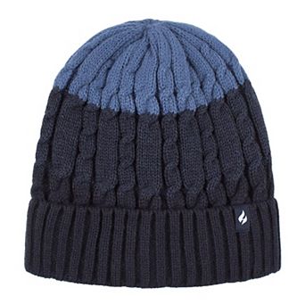 Men's Heat Holders Heatweaver Lined Cable Knit Roll Up Hat