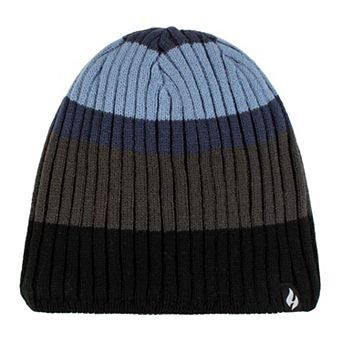 Men's Heat Holders Heatweaver Lined Ribbed Striped Hat