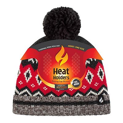 Heat Holders - Mens Hi Viz / Vis Reflective Thermal Fleece Lined Turn Over Hat E - Foto 5