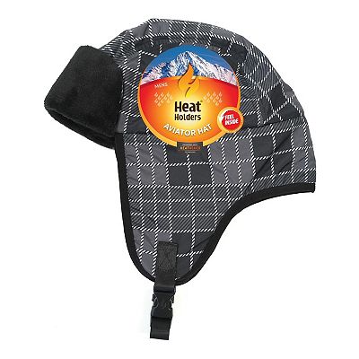 Heat Holders - Mens Hi Viz / Vis Reflective Thermal Fleece Lined Turn Over Hat E