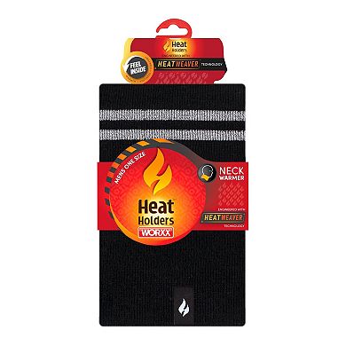 Men's Heat Holders Heatweaver Lined Worxx Refelective Stripe Neckwarmer