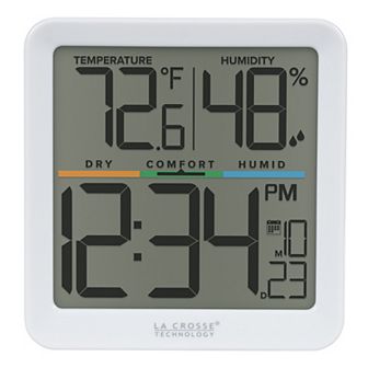 La Crosse Technology Indoor Comfort Meter with Time & Date