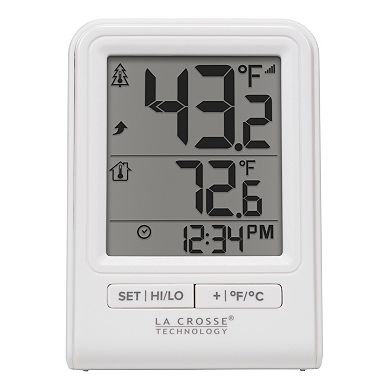 La Crosse Technology White Battery Operated Wireless Digital Thermometer