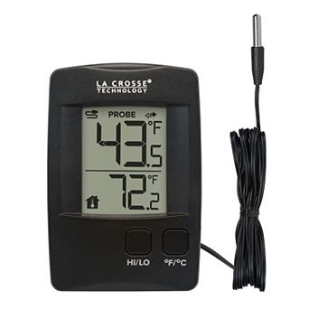 La Crosse Technology Battery Operated Digital Thermometer with Wired Probe