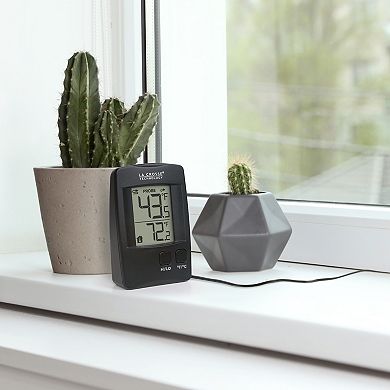 La Crosse Technology Battery Operated Digital Thermometer with Wired Probe