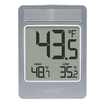 La Crosse Technology Digital Window Battery Operated Thermometer with Daily Records
