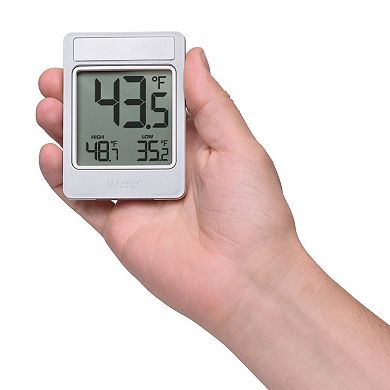 La Crosse Technology Digital Window Battery Operated Thermometer with Daily Records