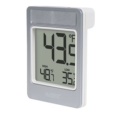 La Crosse Technology Digital Window Battery Operated Thermometer with Daily Records