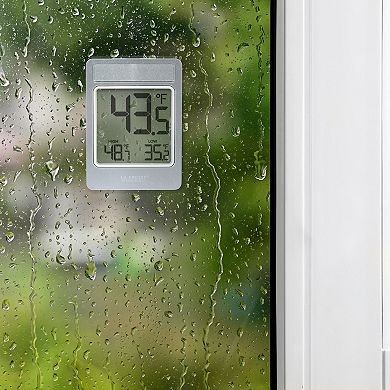 La Crosse Technology Digital Window Battery Operated Thermometer with Daily Records