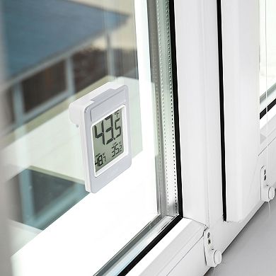 La Crosse Technology Digital Window Battery Operated Thermometer with Daily Records
