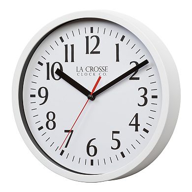 La Crosse Technology White Basics Quartz Analog Wall Clock